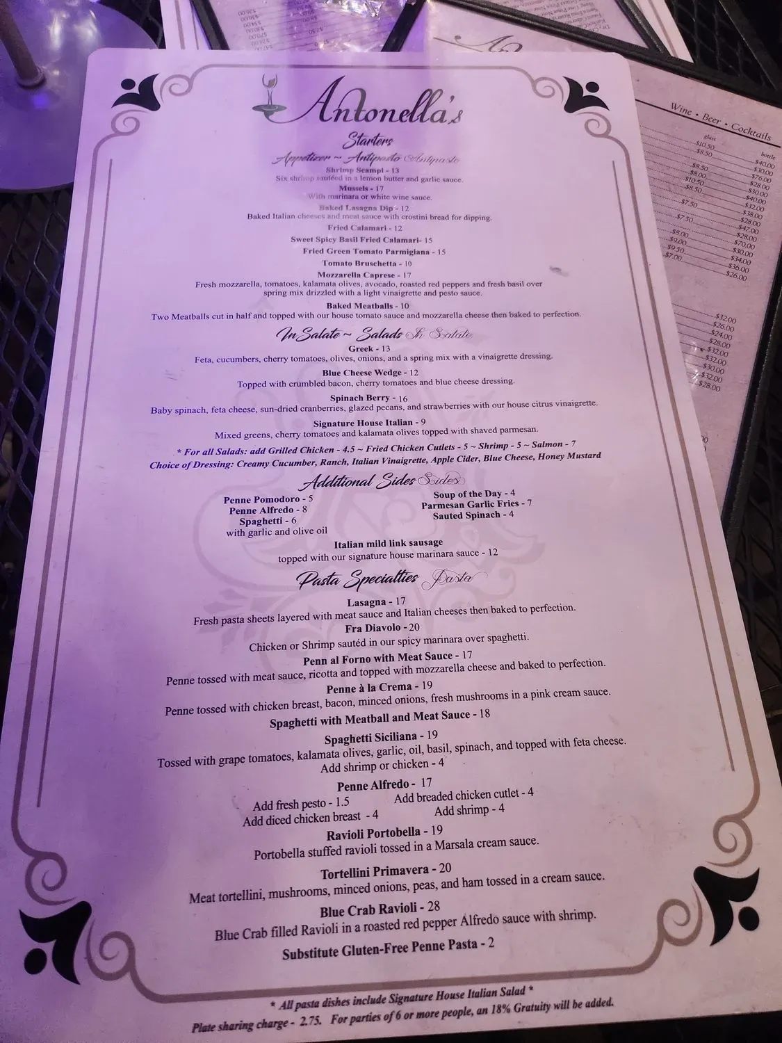 Menu 2