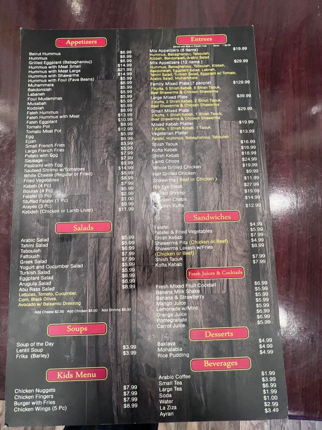 Menu 4