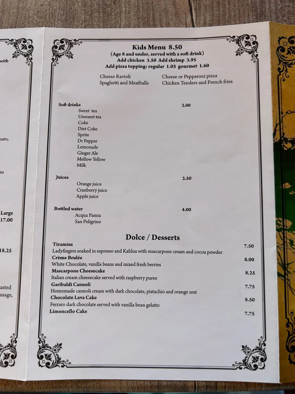 Menu 5