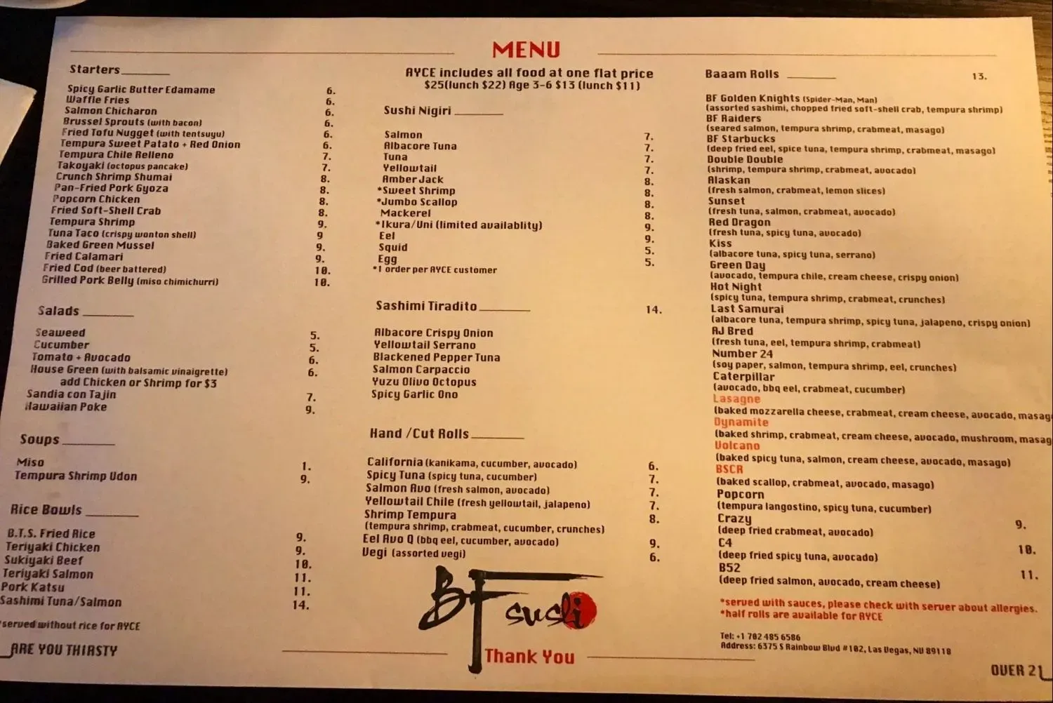 Menu 6