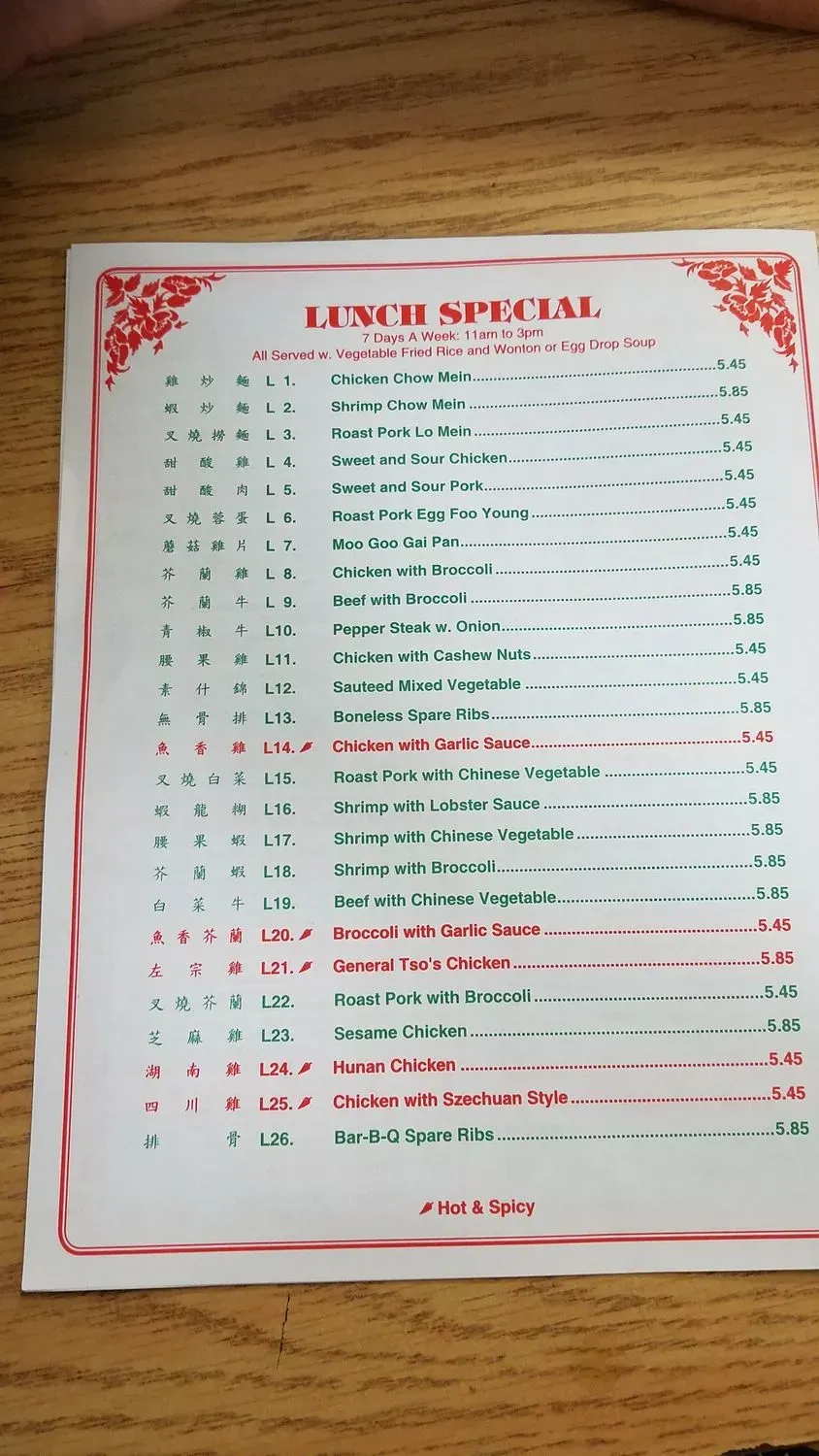 Menu 2