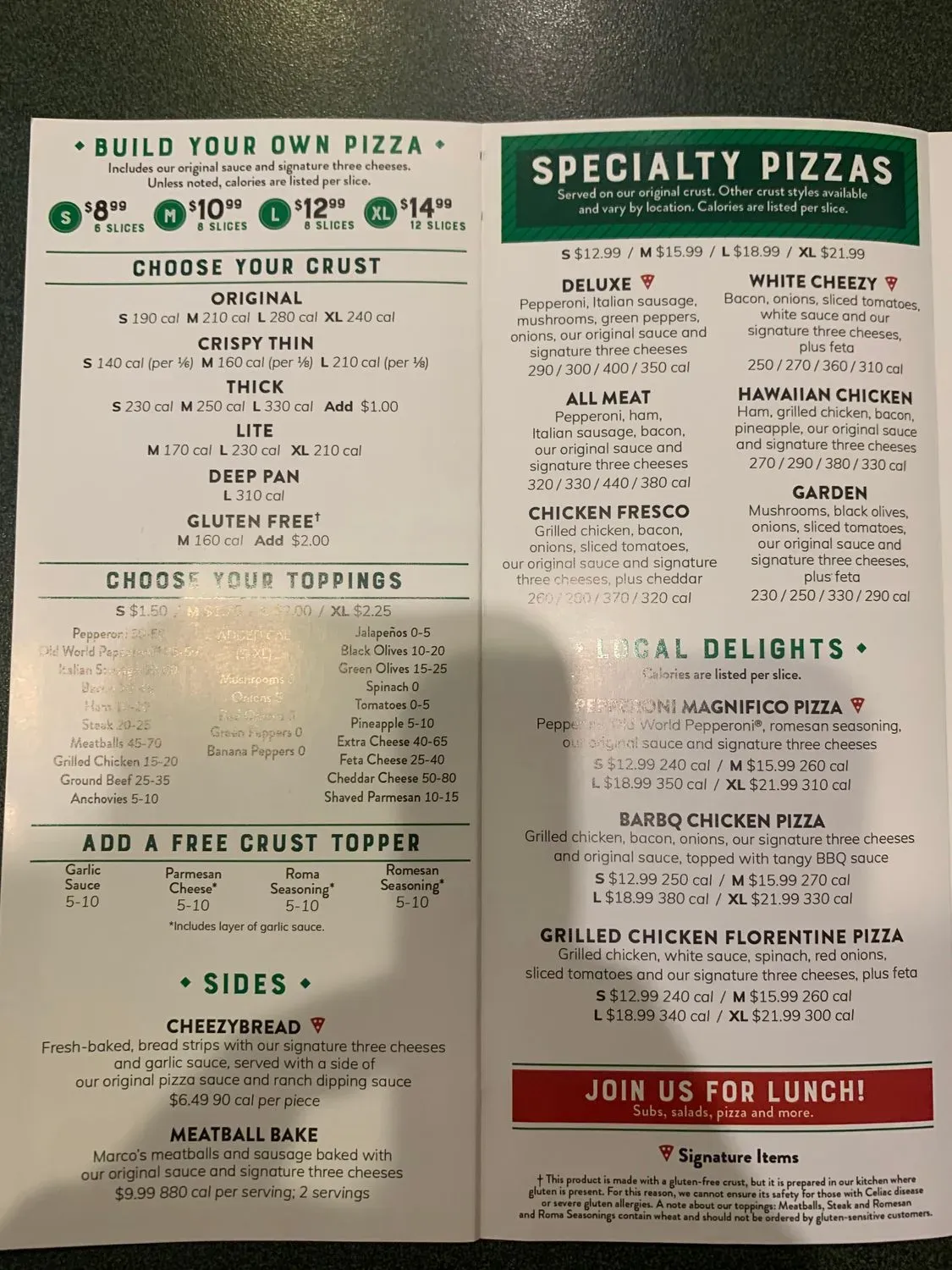 Menu 1