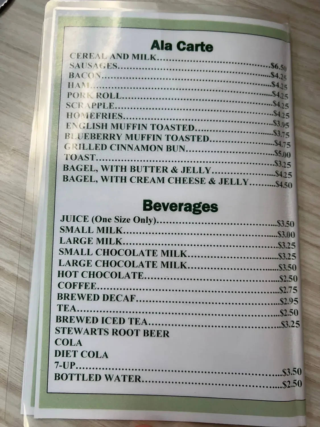 Menu 1