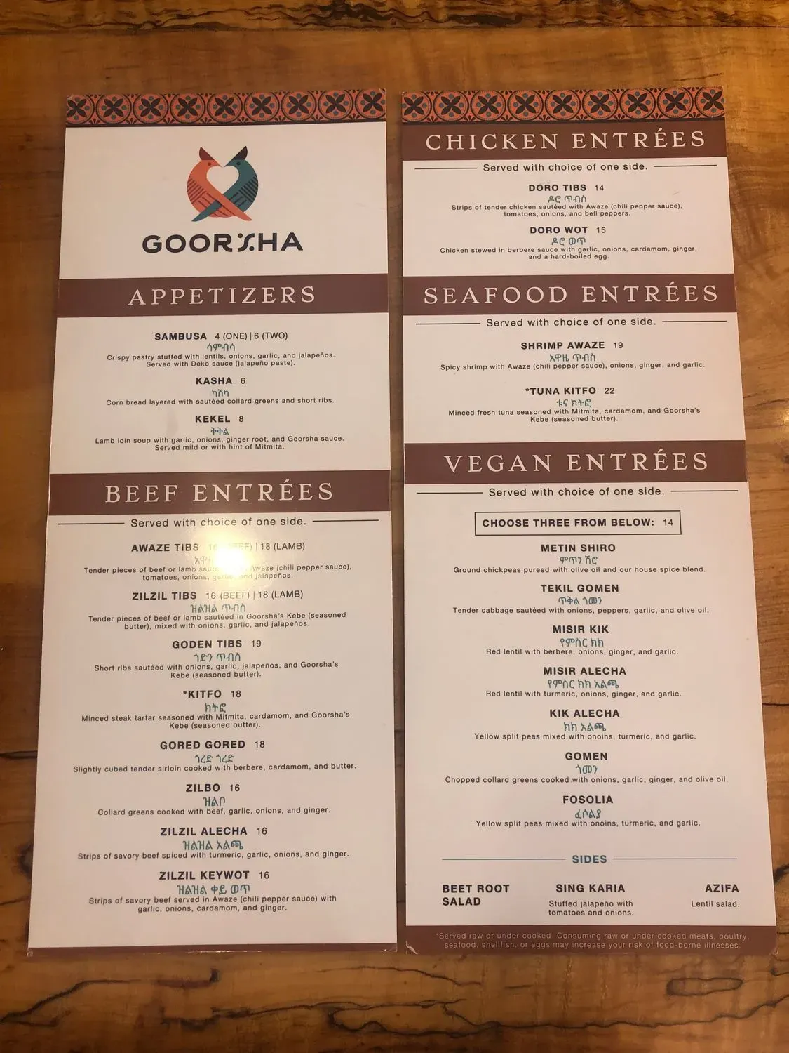 Menu 4