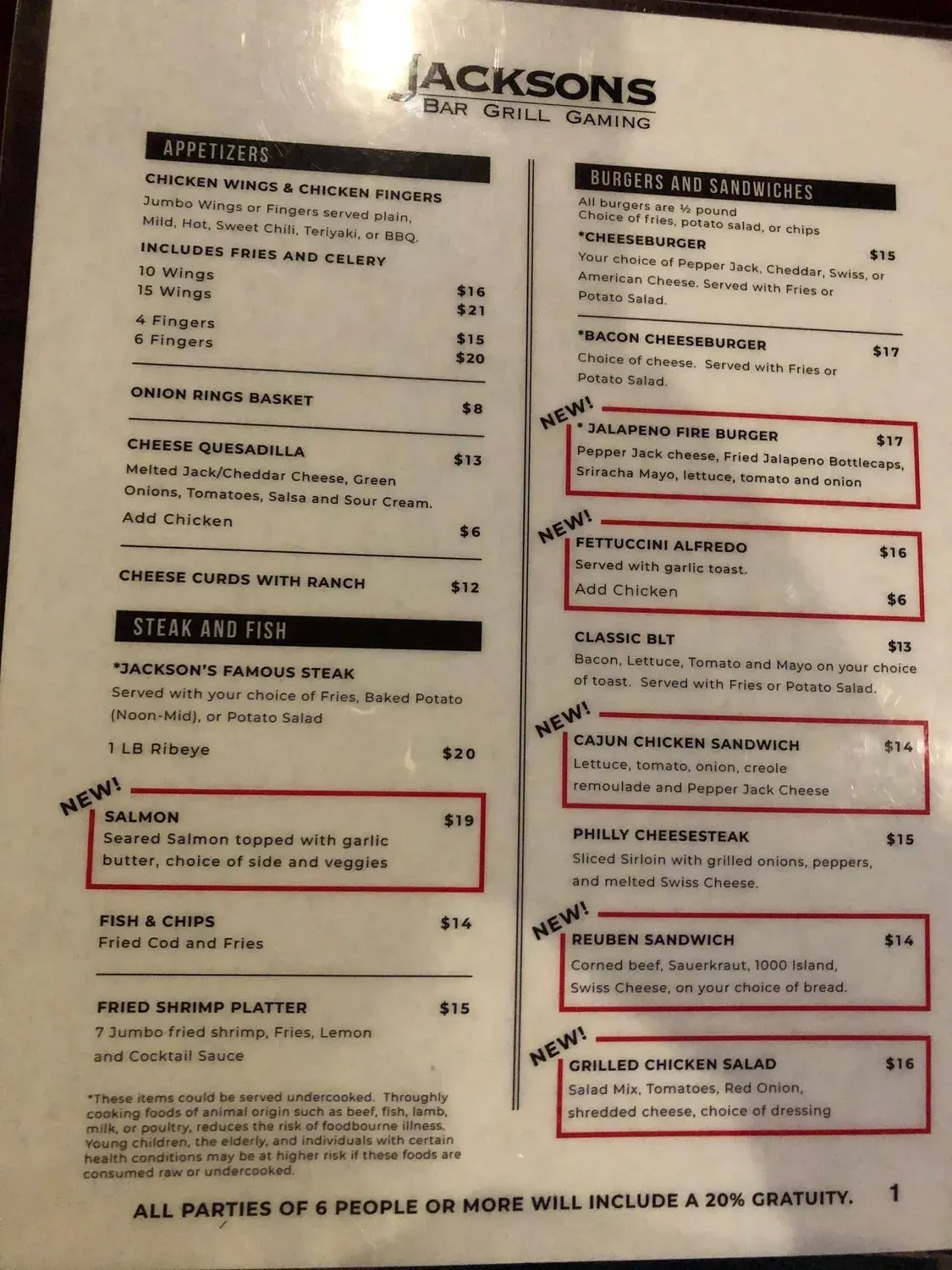 Menu 6