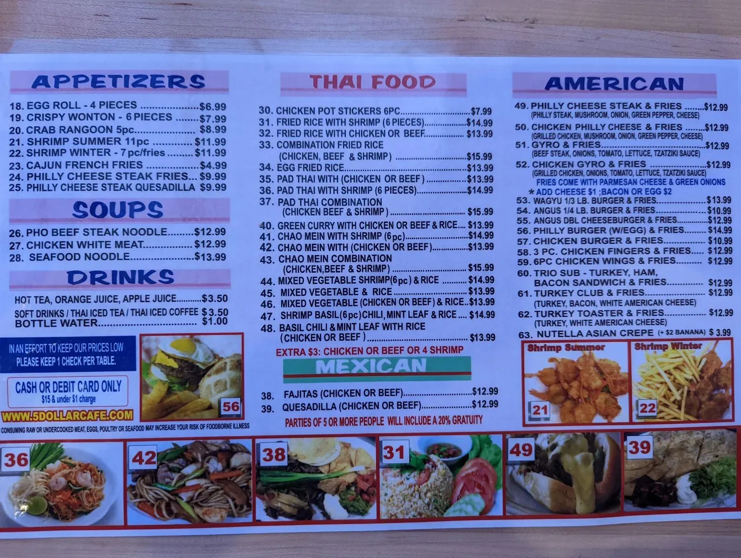 Menu 5