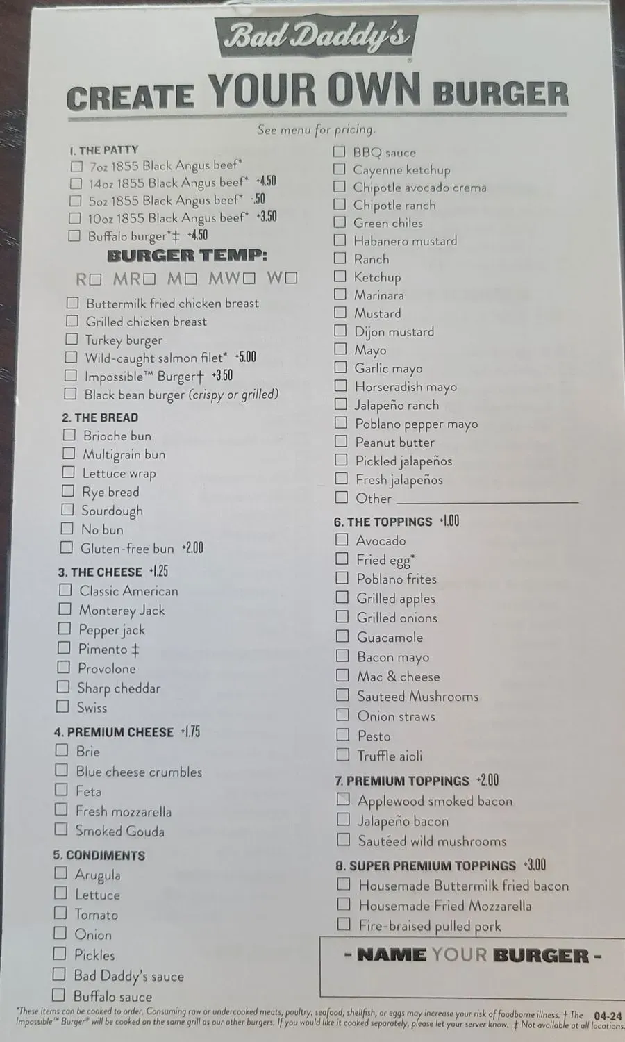 Menu 2