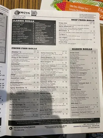 Menu 6