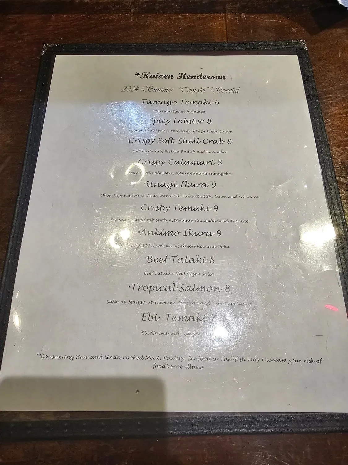 Menu 5