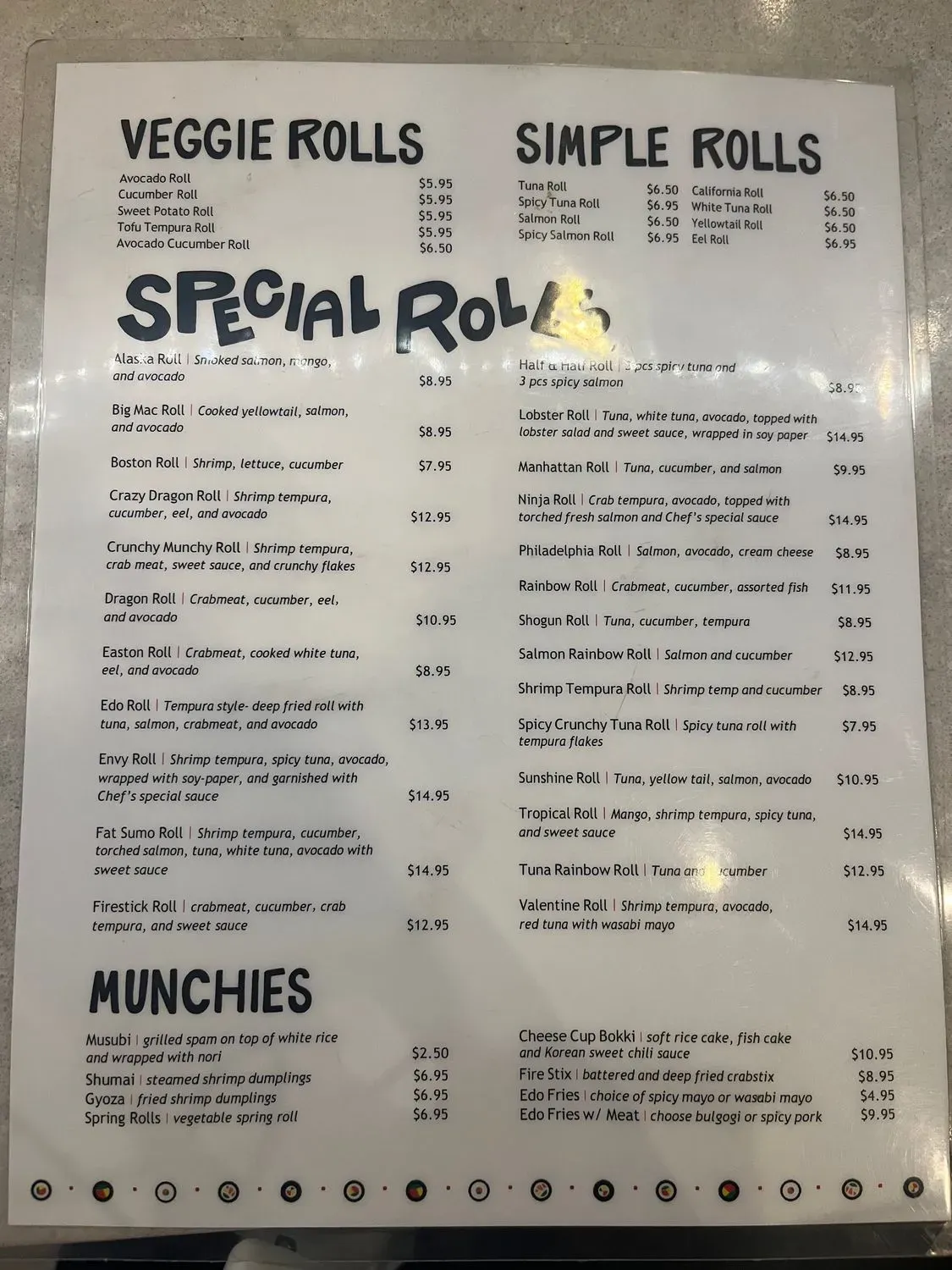 Menu 5