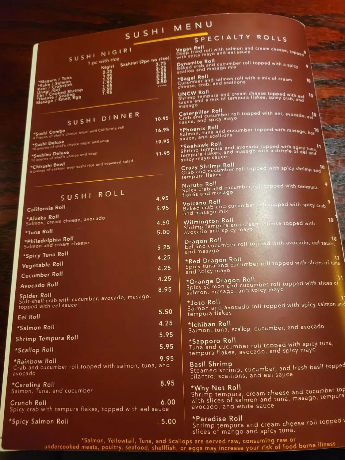 Menu 5