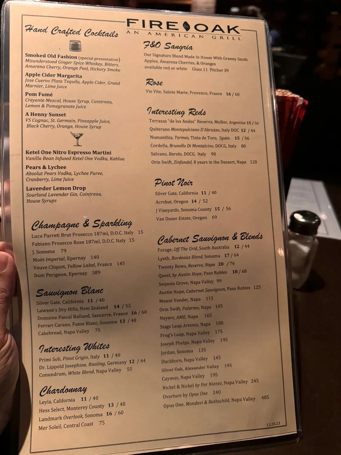 Menu 5