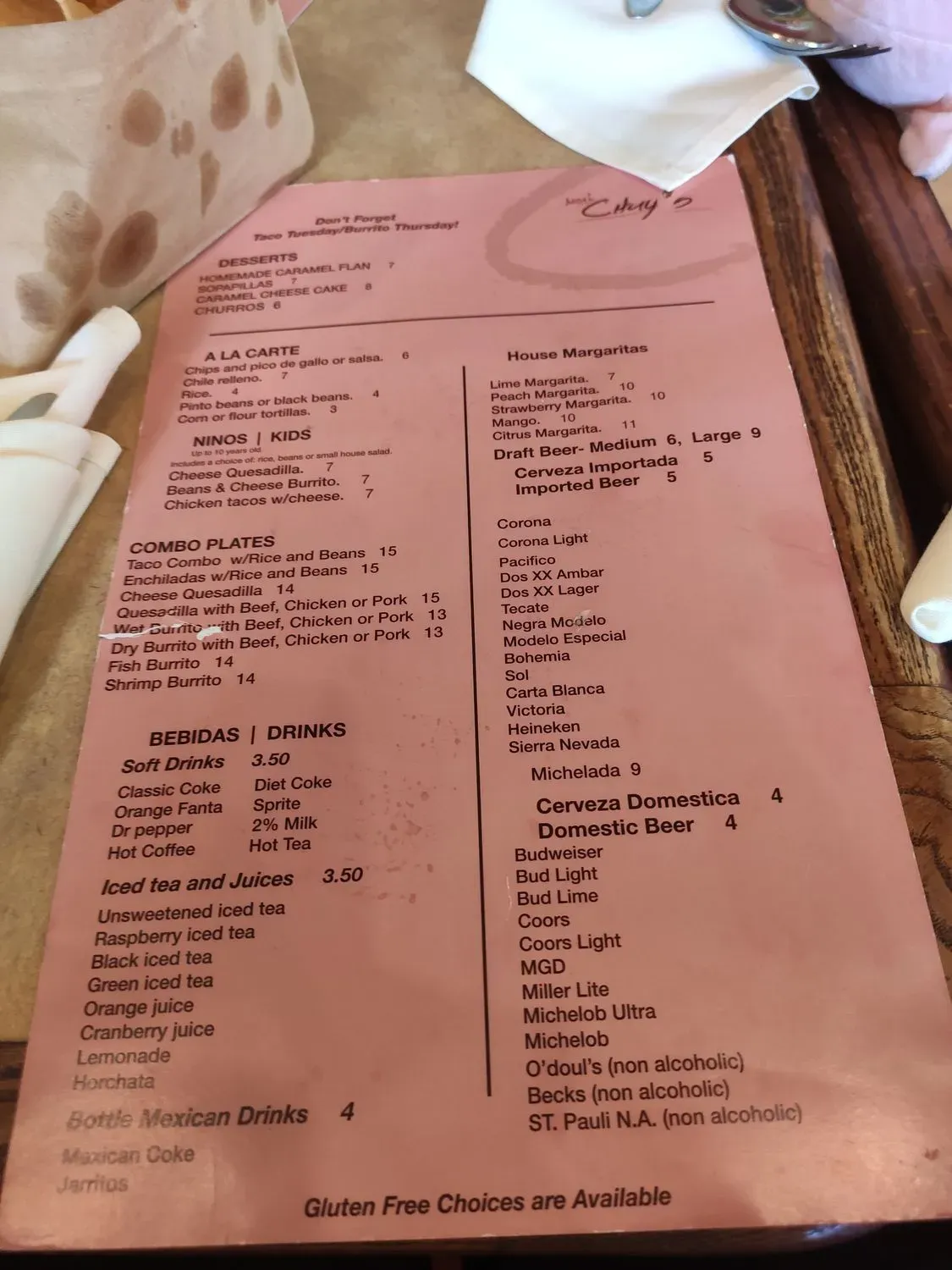 Menu 5