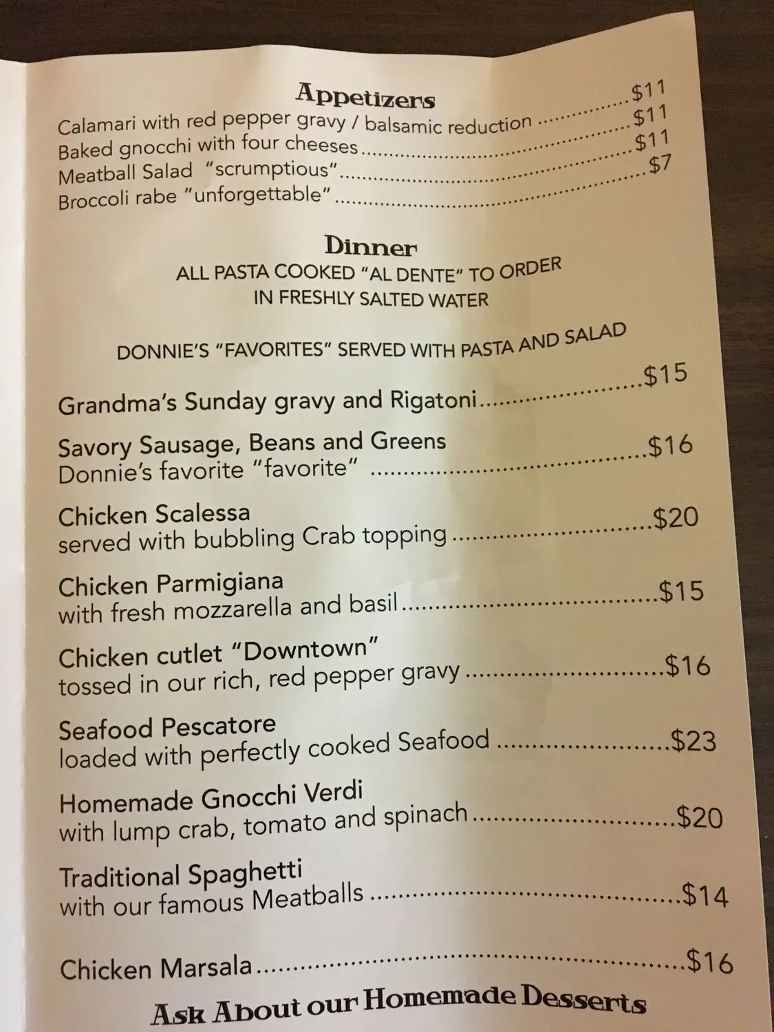 Menu 5