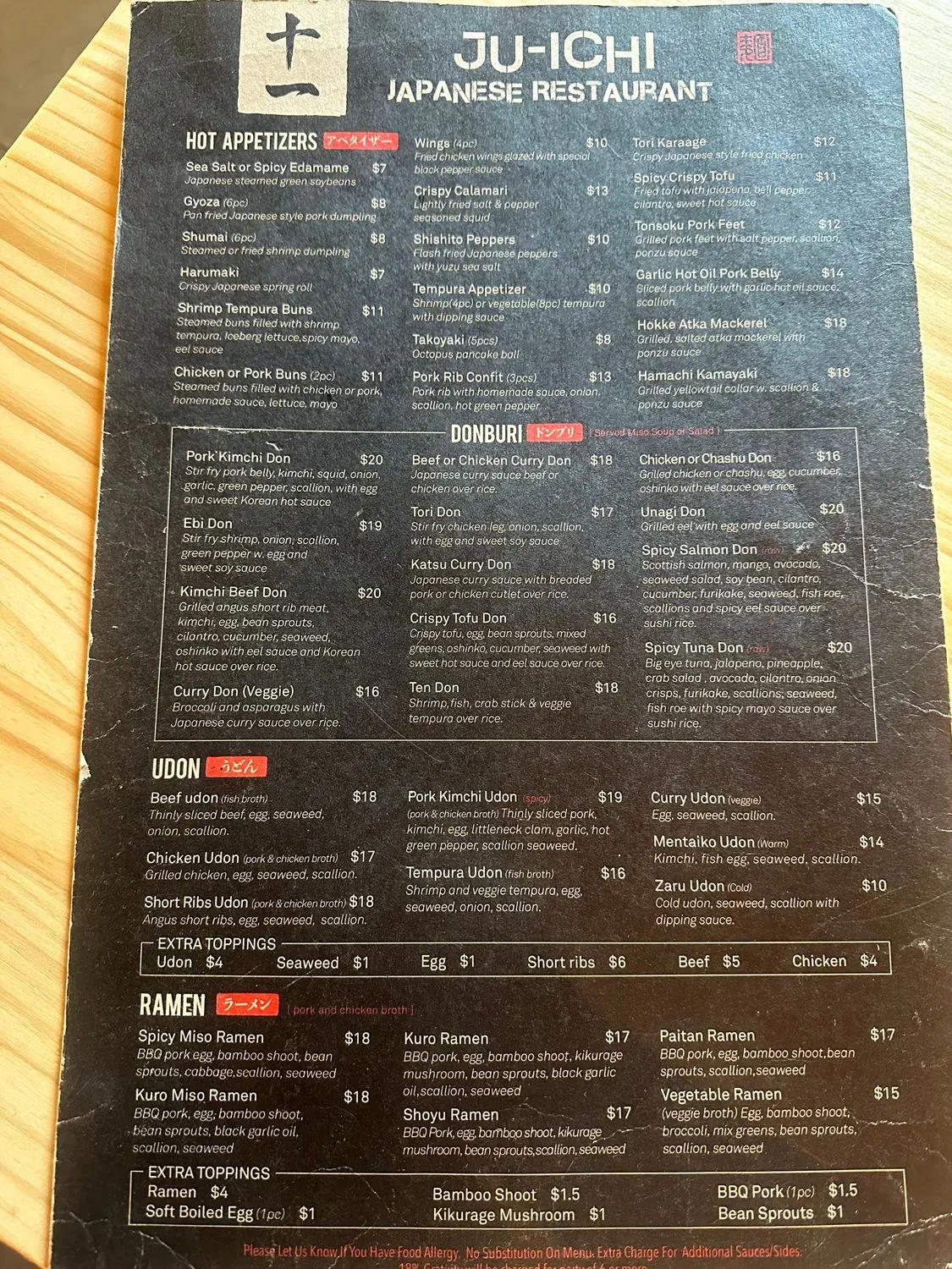 Menu 6