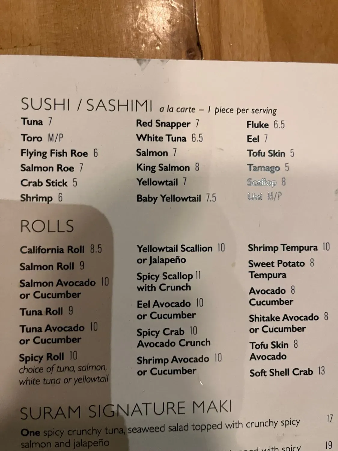 Menu 6