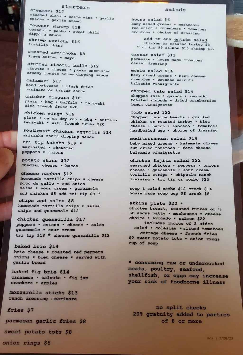 Menu 1