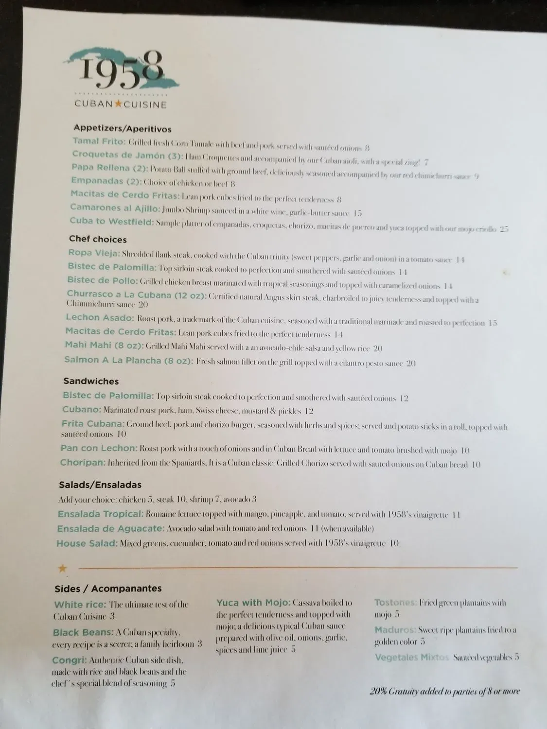 Menu 6