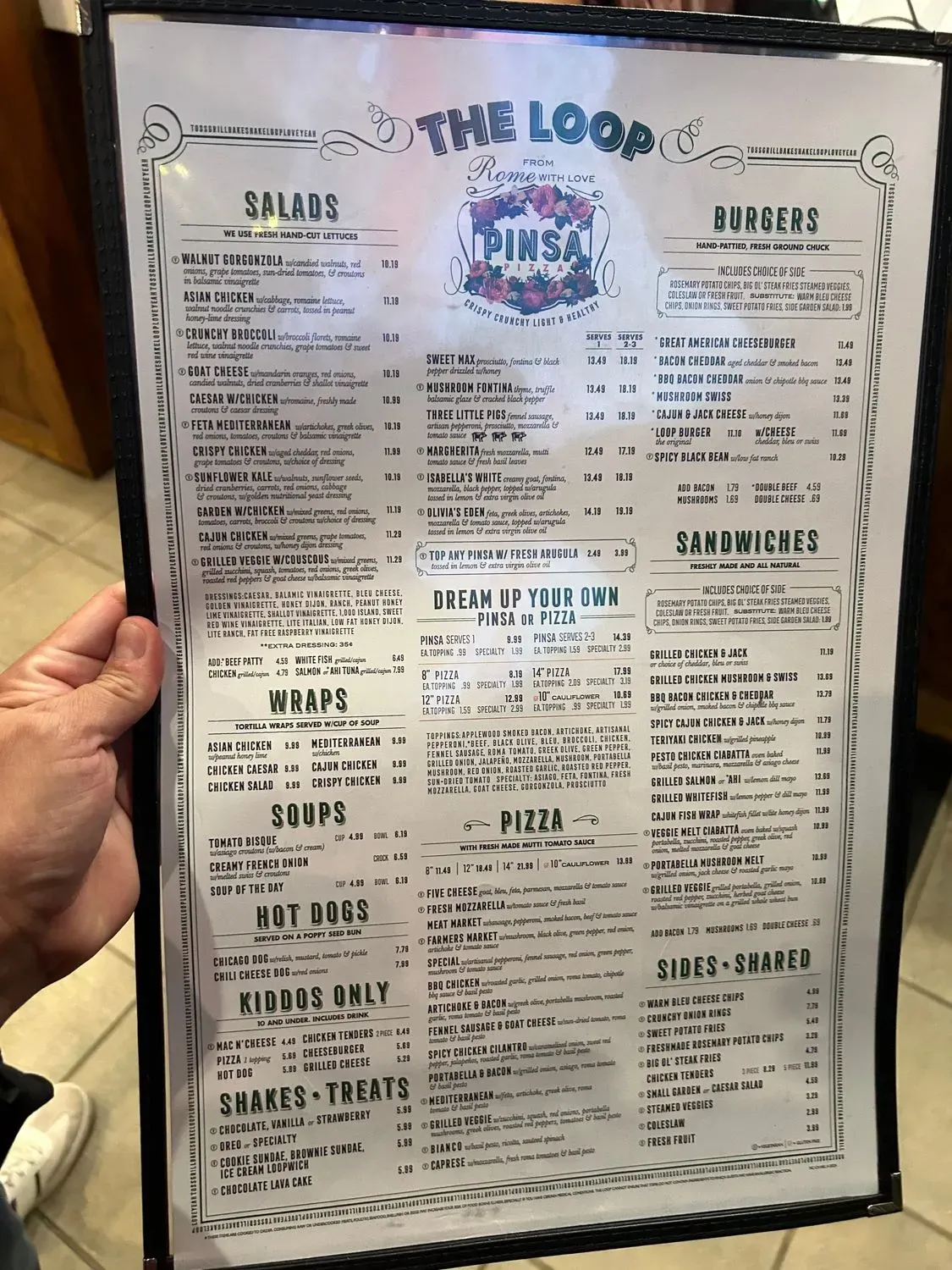 The Loop Restaurant Menu - Updated October 2025
