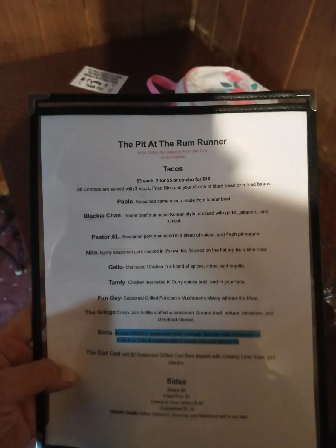 Menu 6