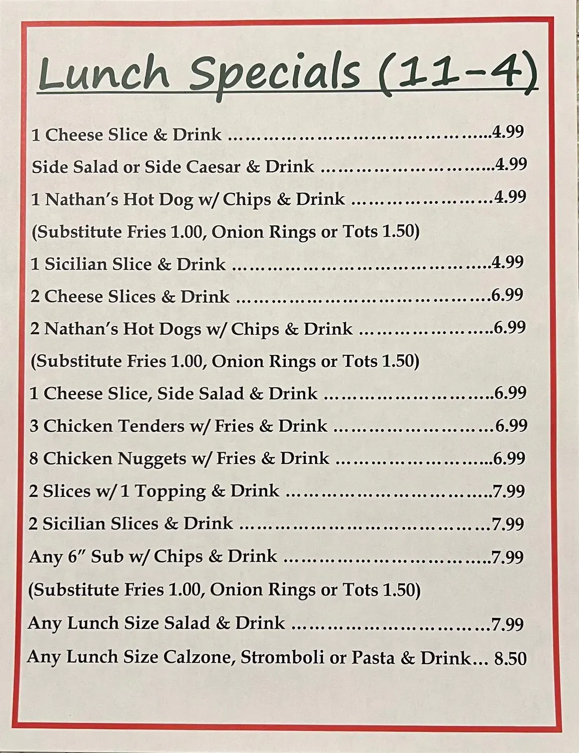 Menu 1