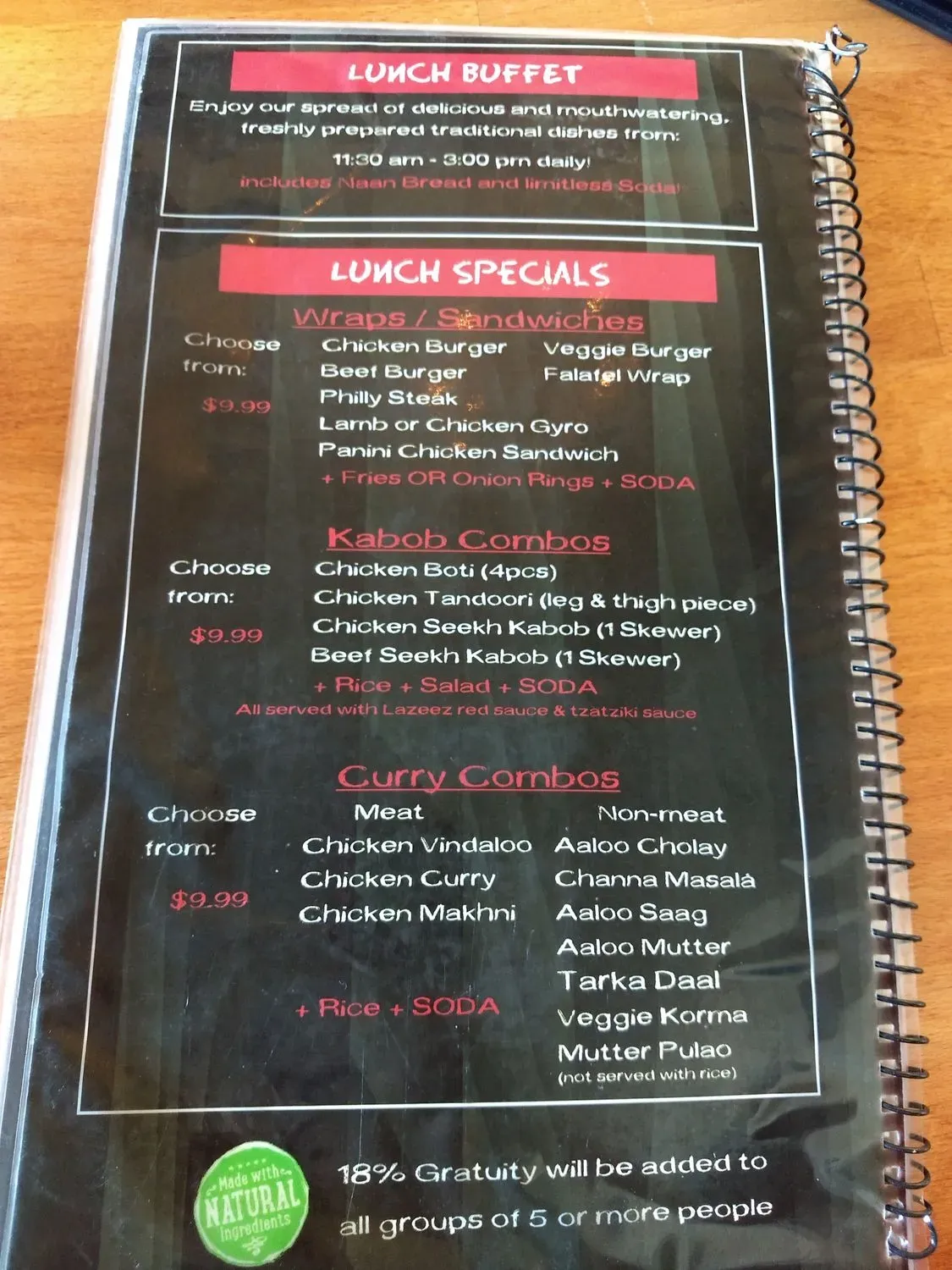 Menu 3