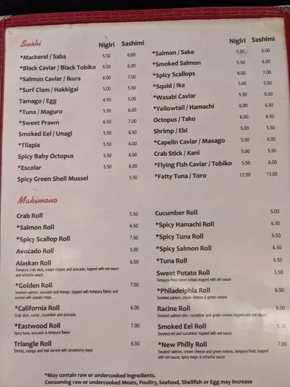 Menu 5