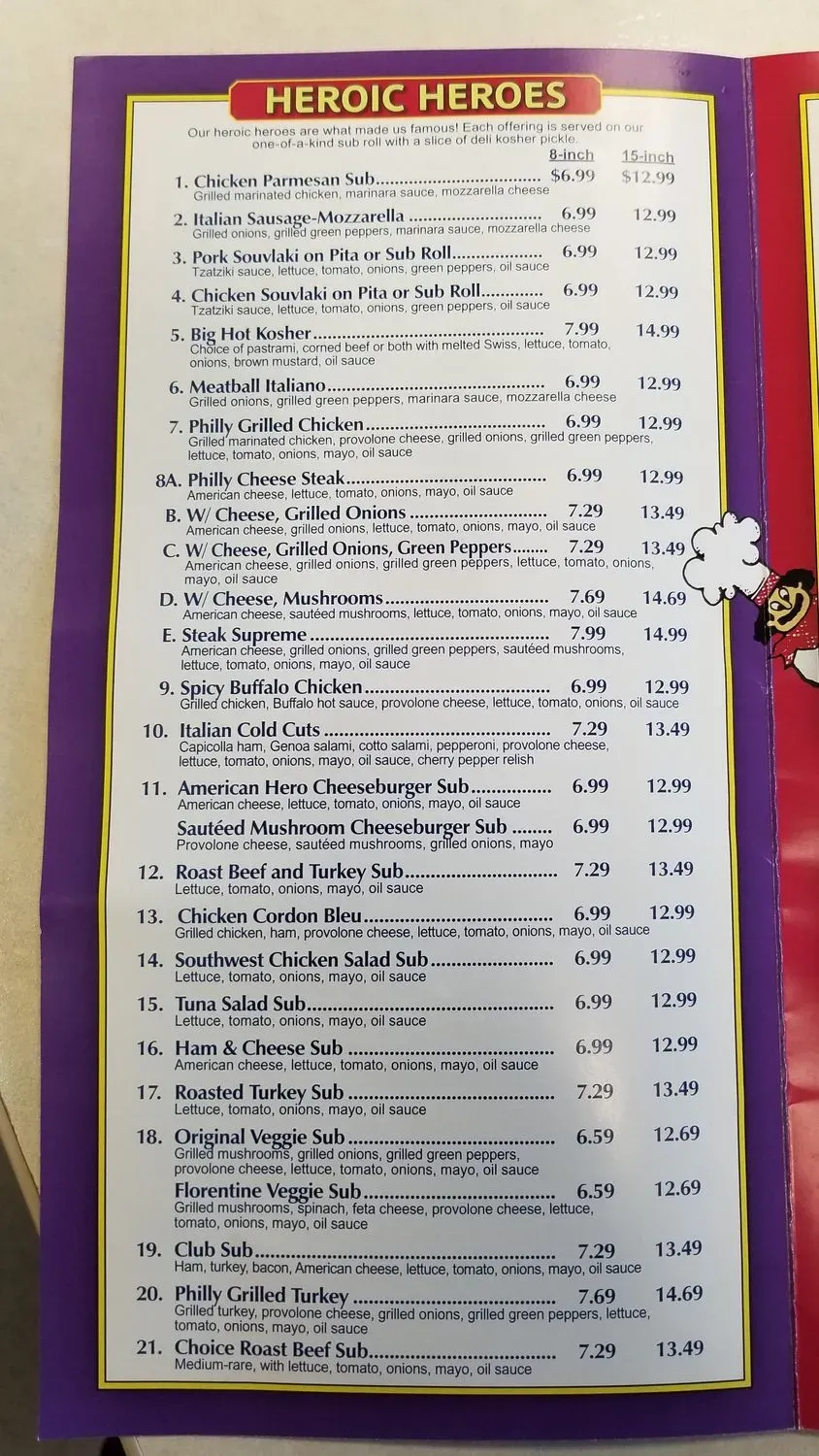 Menu 5