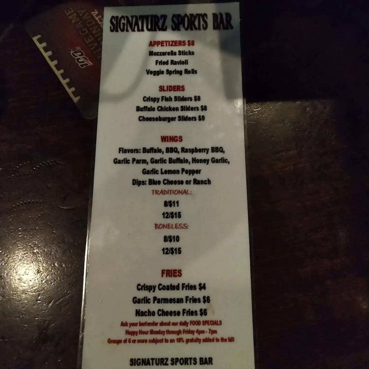 Menu 4