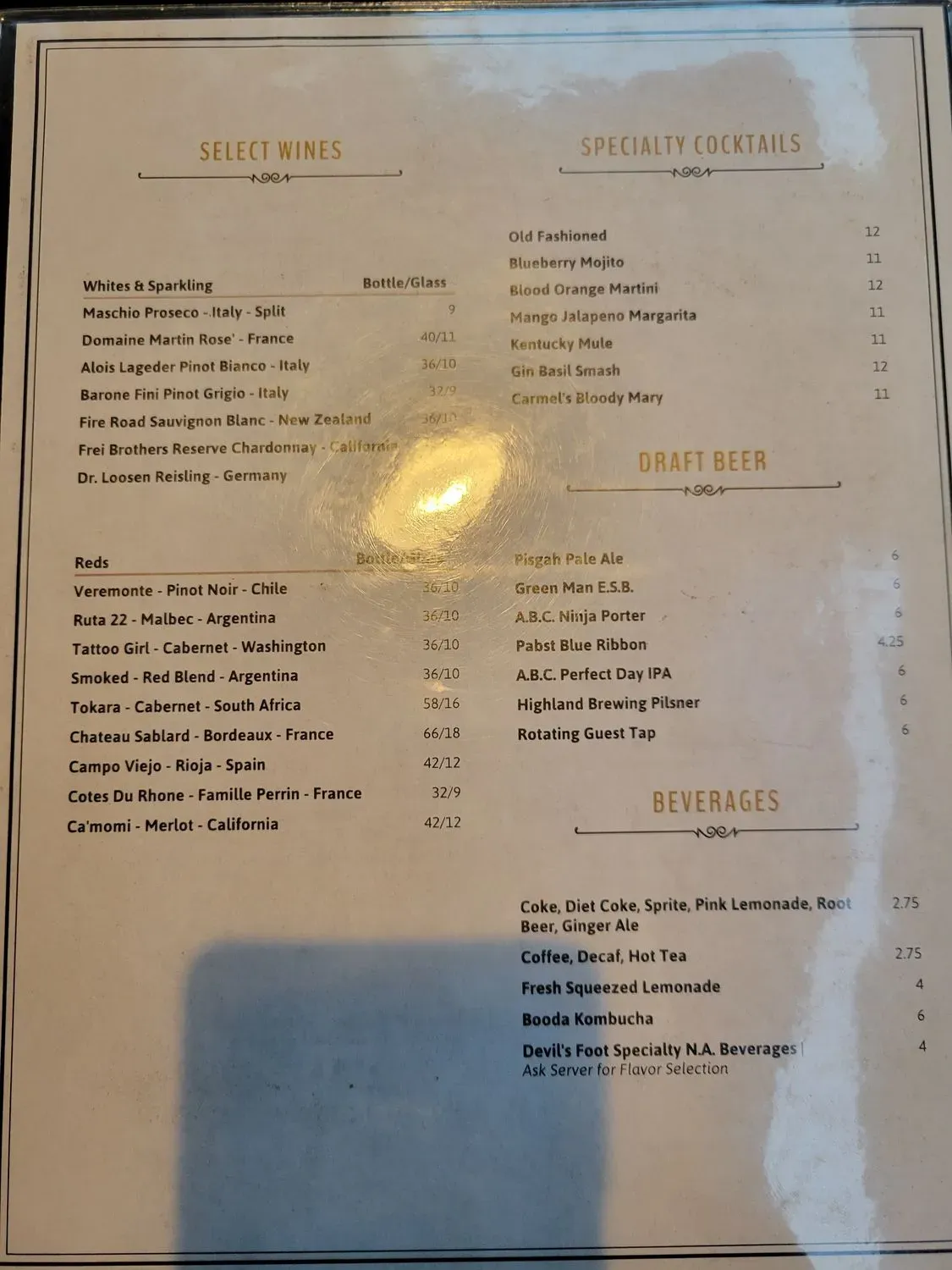 Menu 5