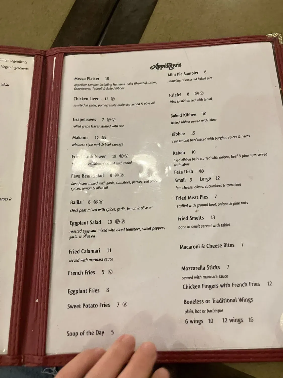 Menu 5