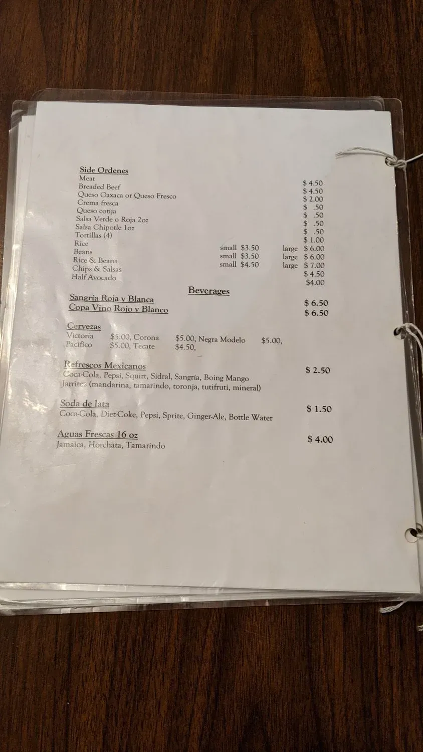 Menu 5