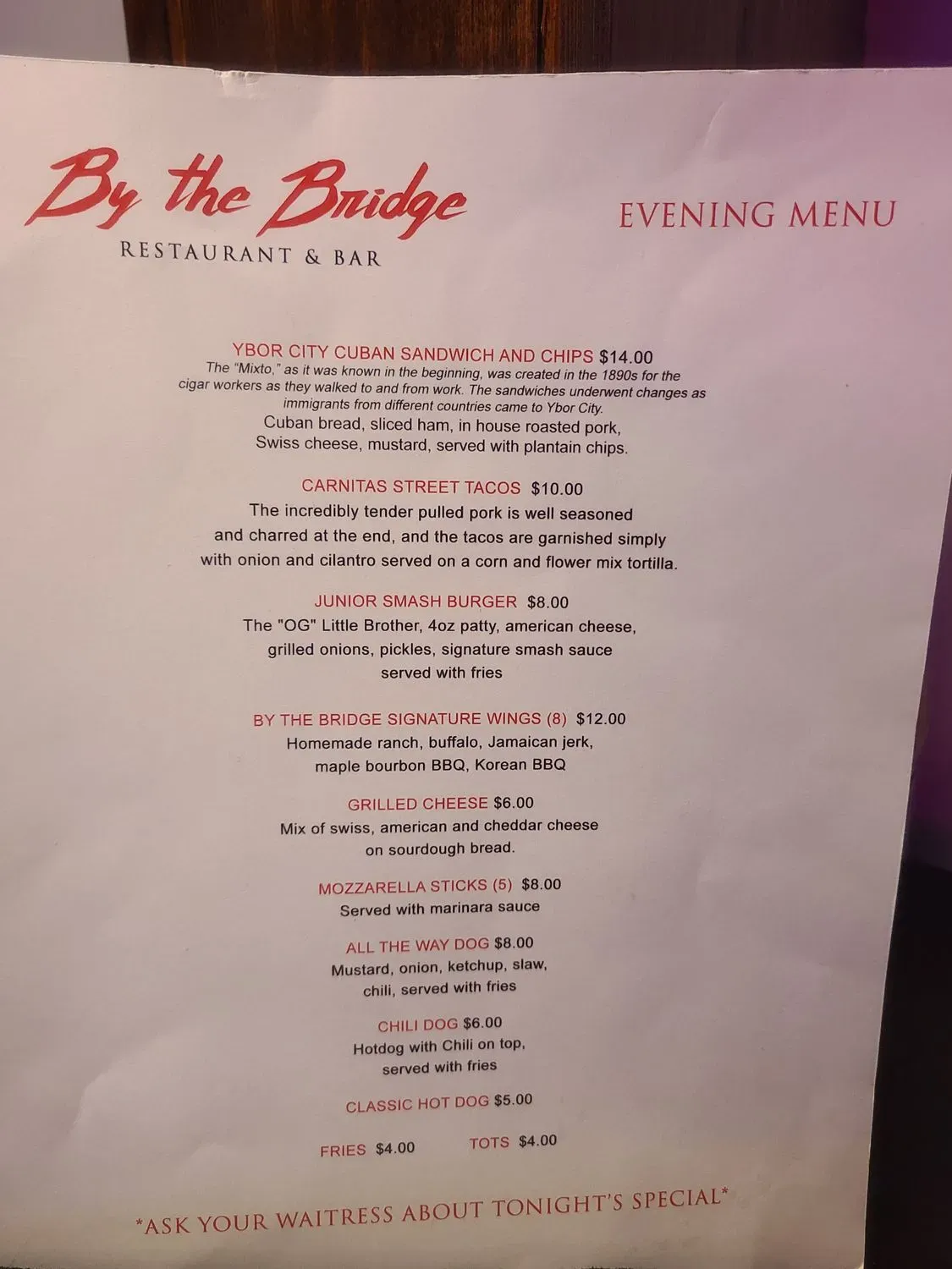 Menu 4