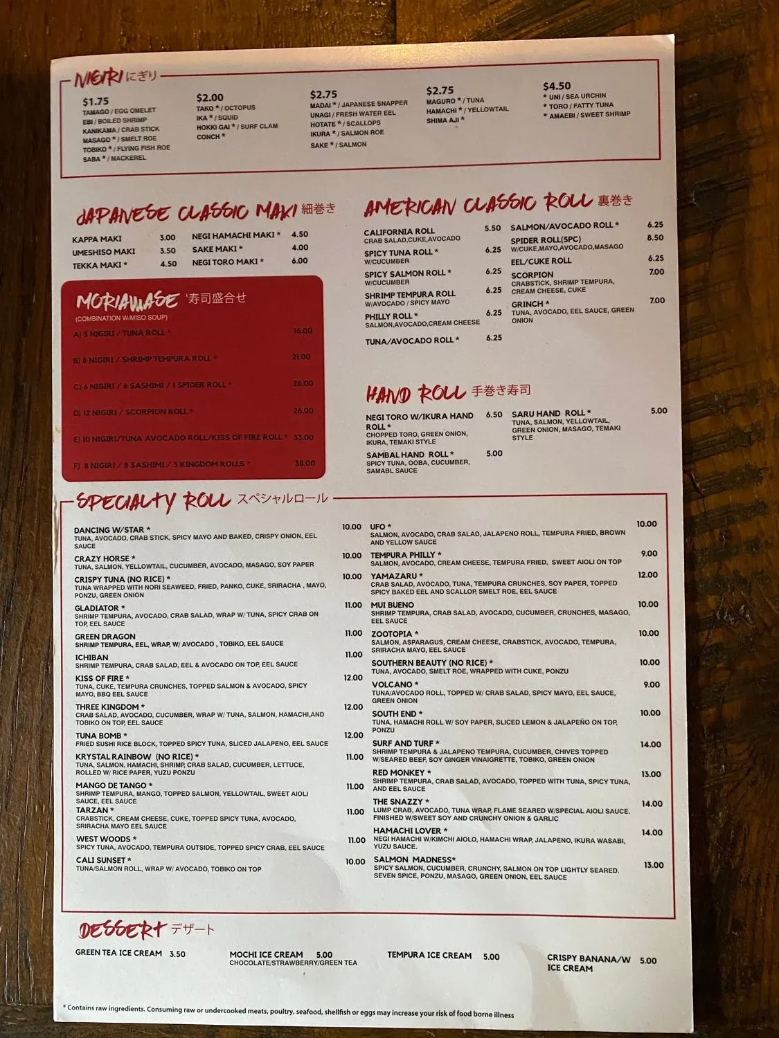 Menu 4