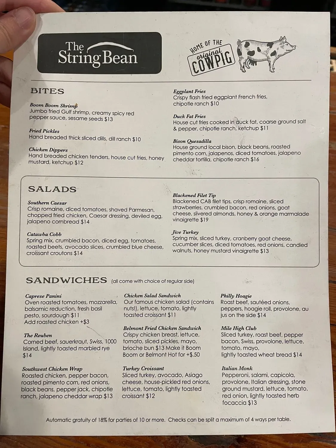 Menu 1