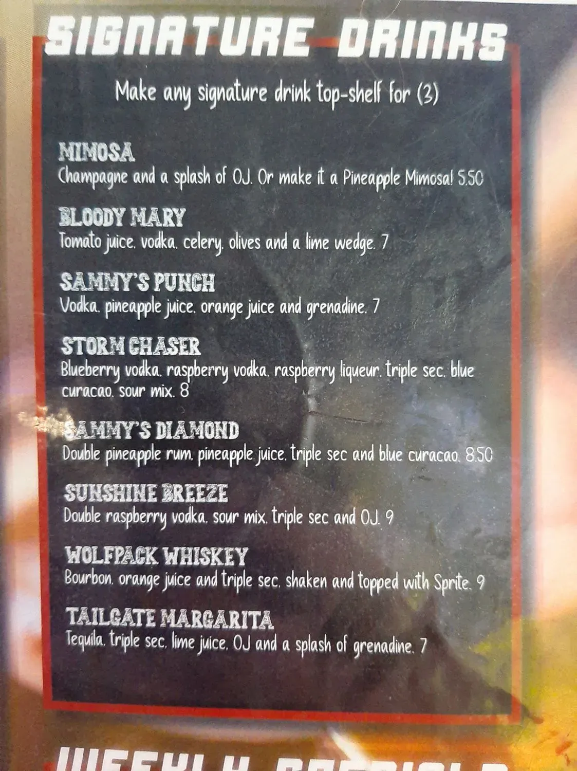 Menu 5