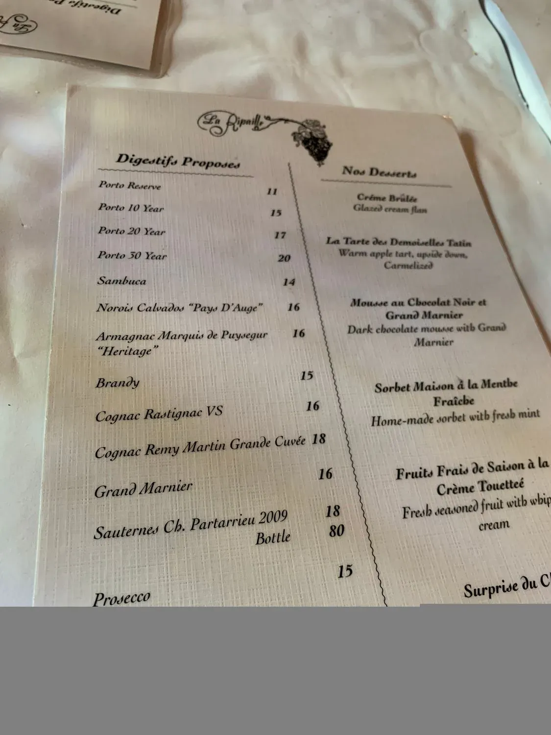 Menu 5