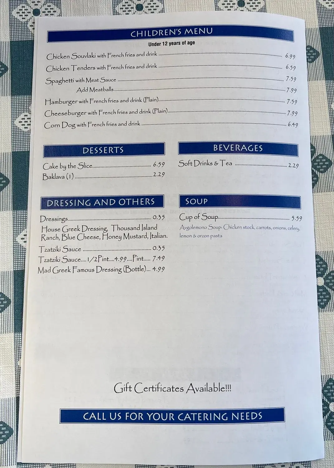 Menu 4