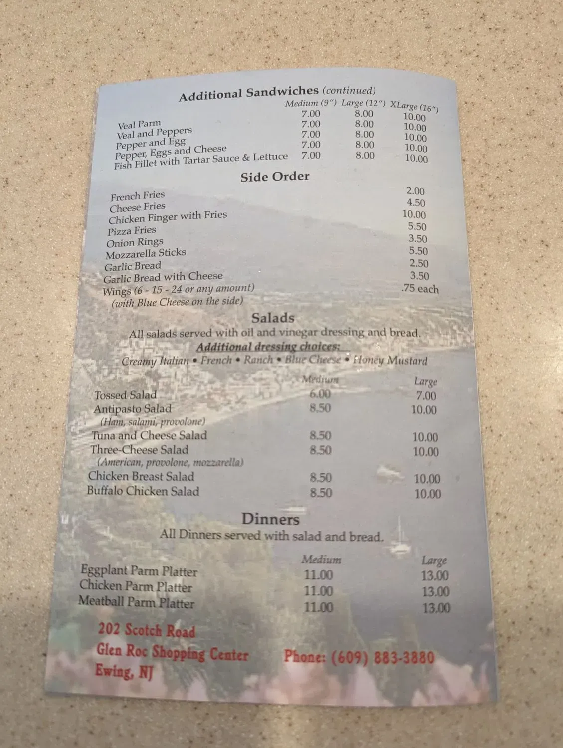 Menu 1