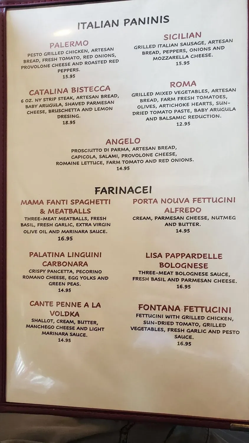 Menu 2