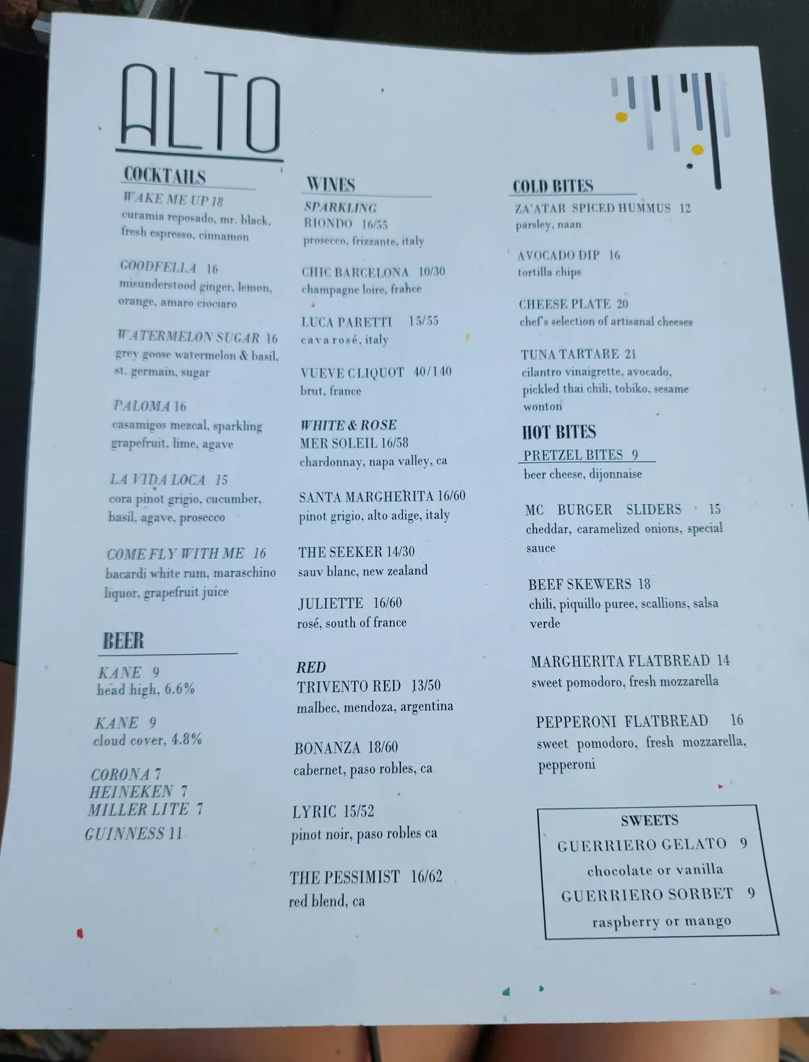 Menu 3