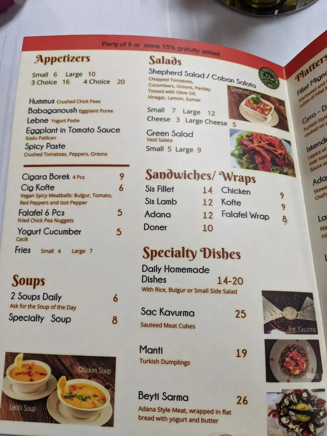 Menu 4