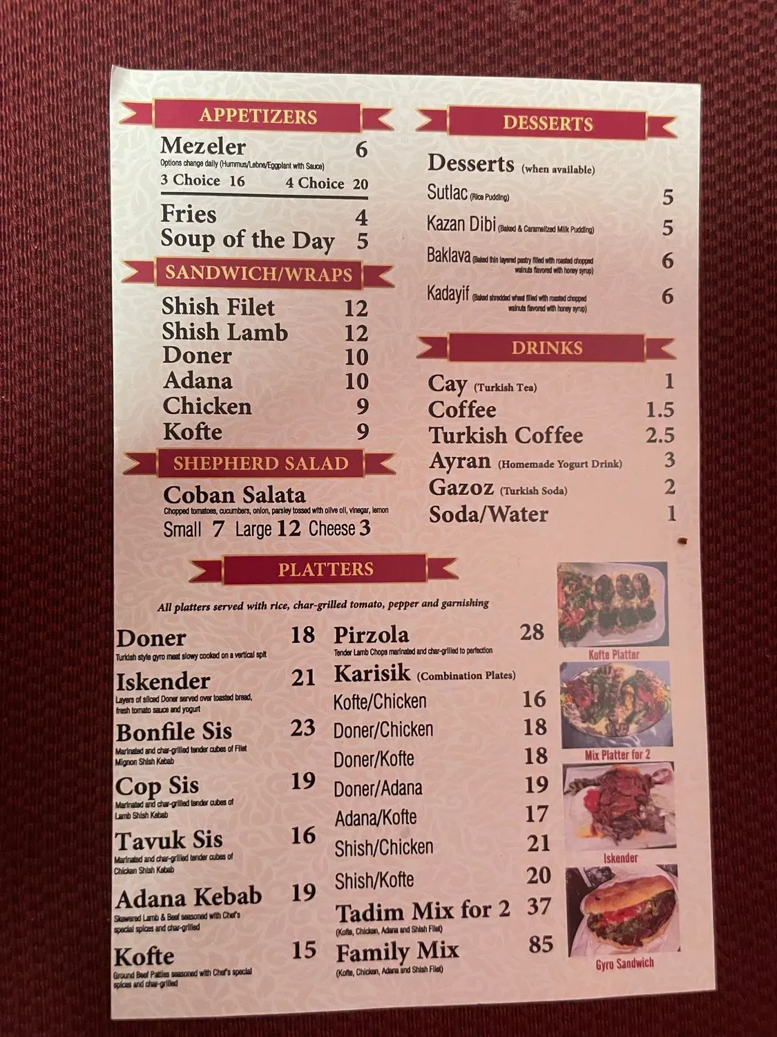 Menu 2