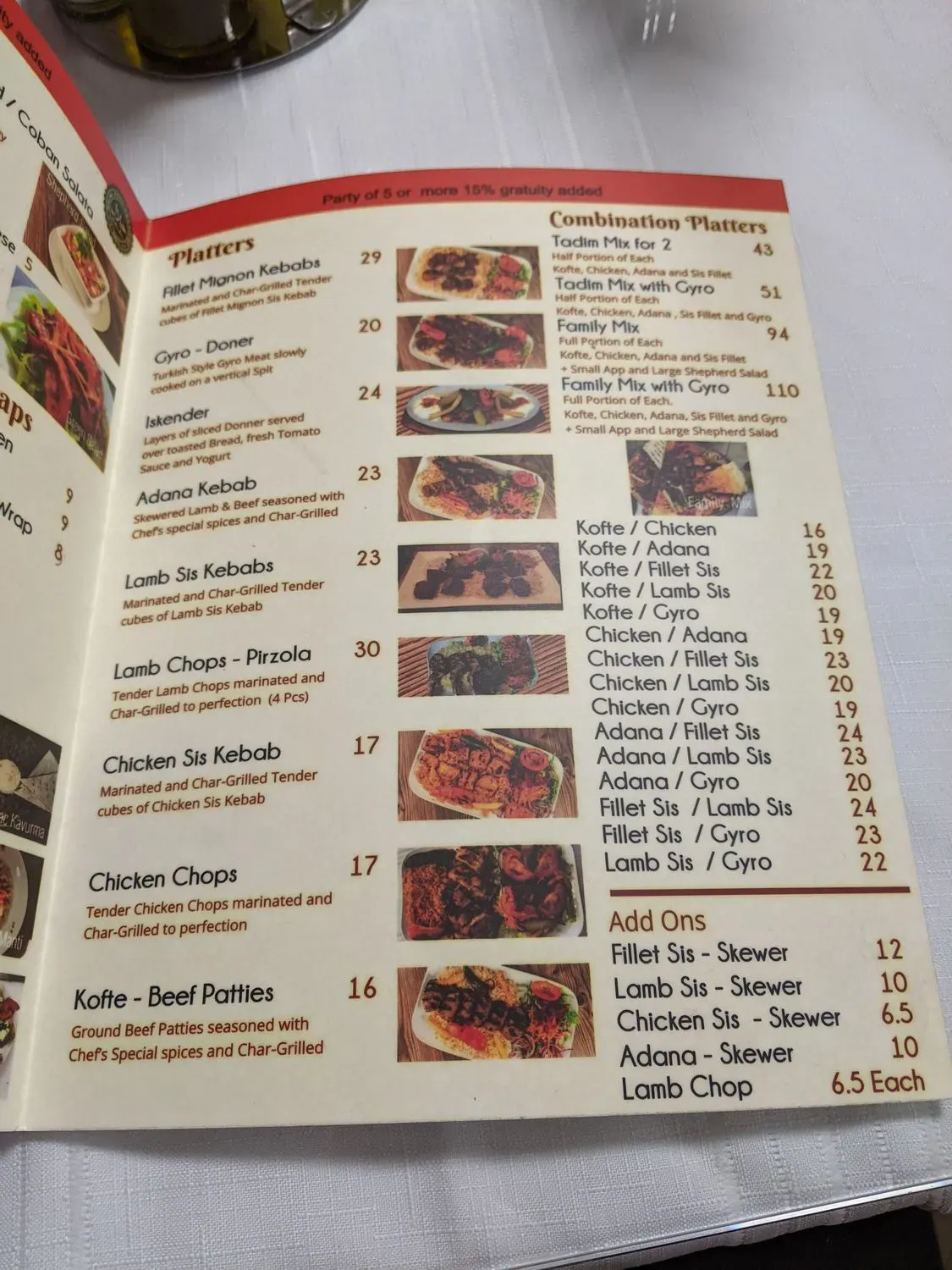 Menu 6