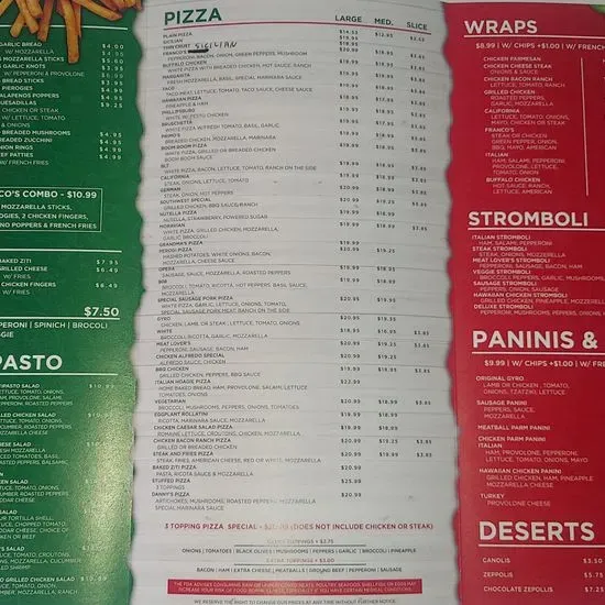 Menu 2