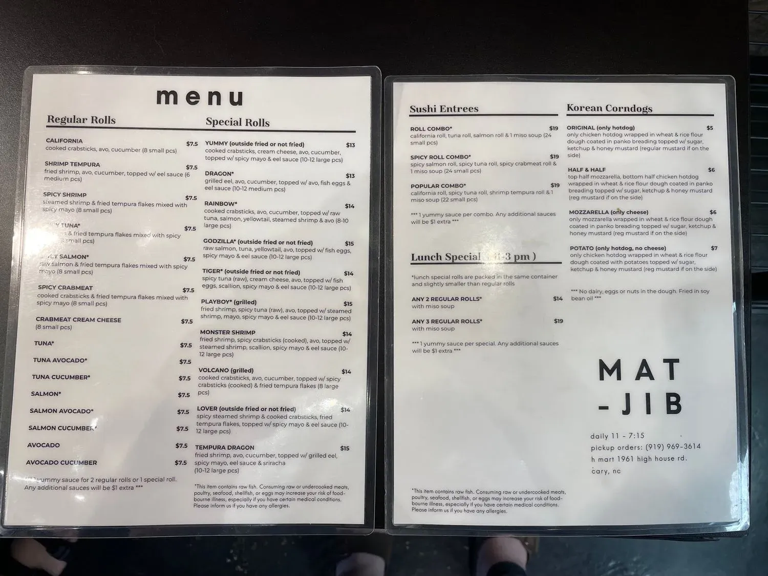 Menu 2