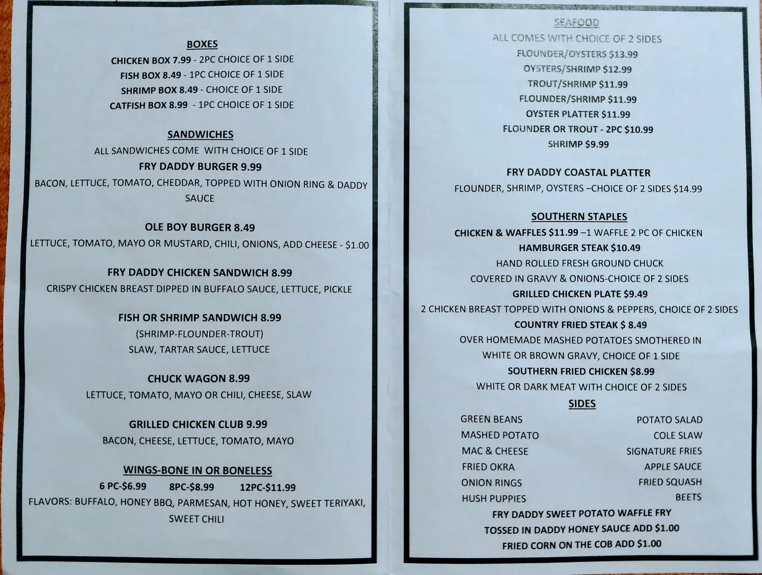 Menu 2