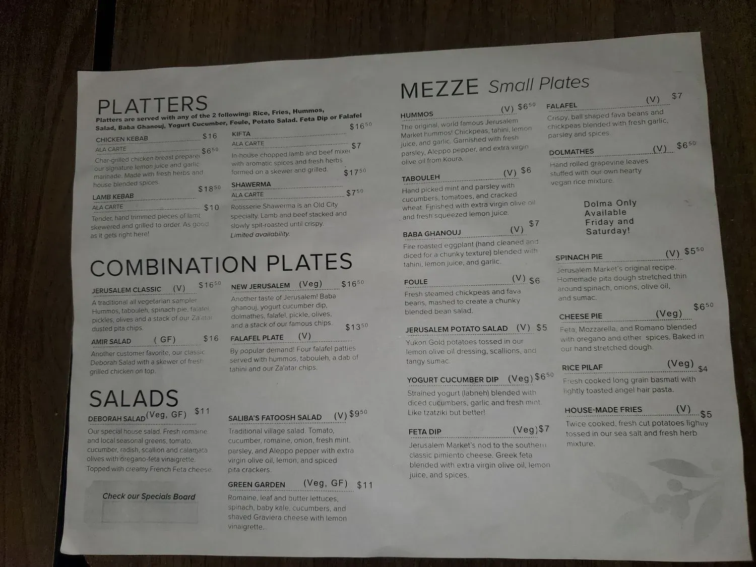 Menu 2