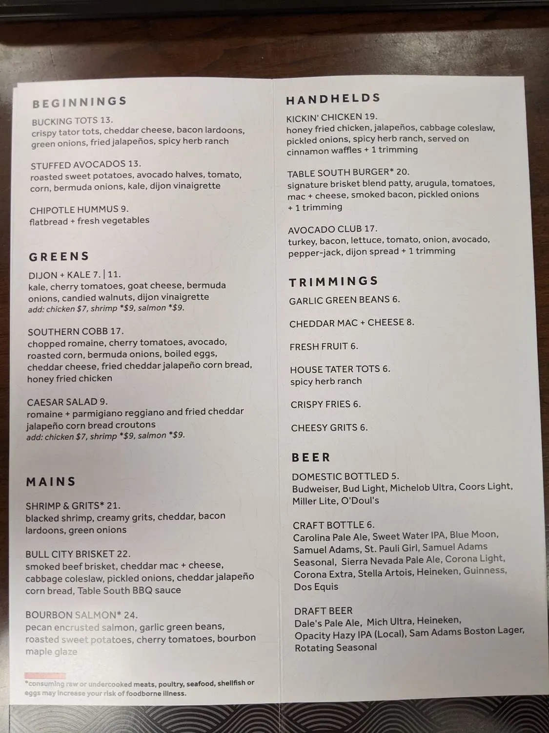 Menu 1