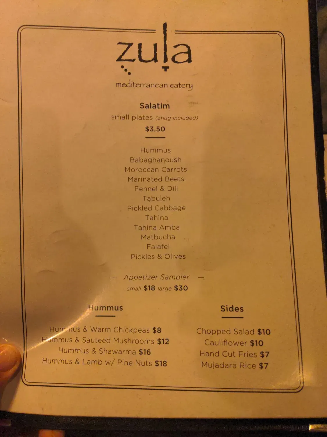 Menu 5